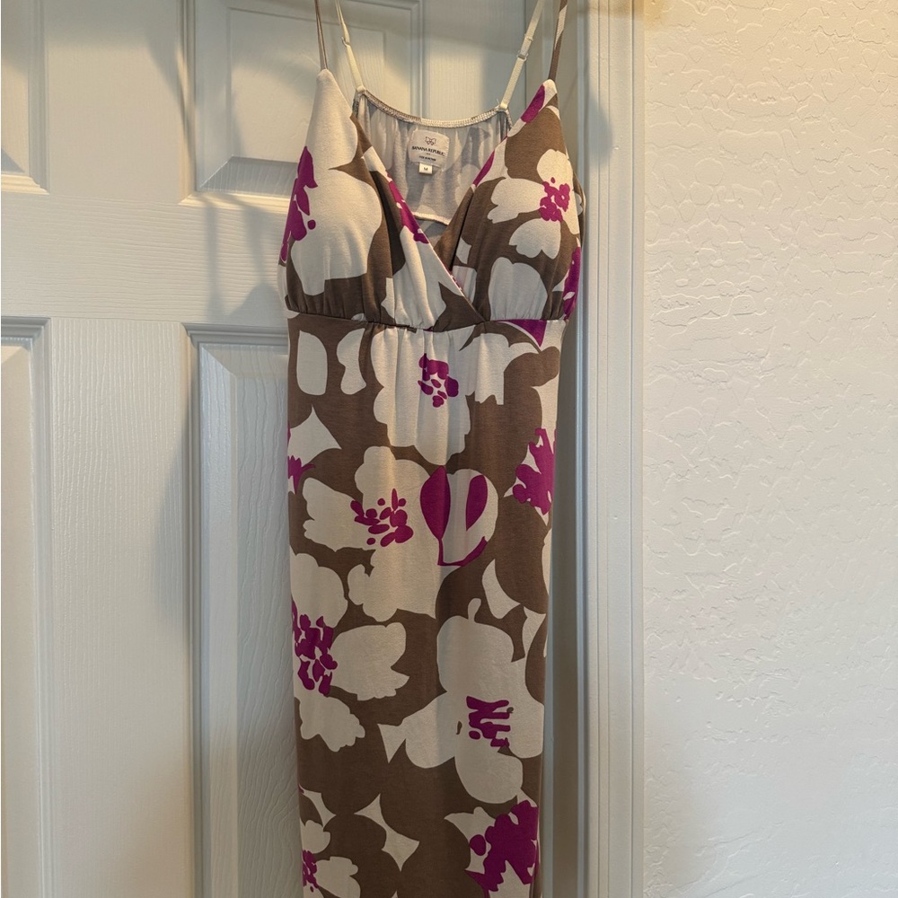 Banana Republic spaghetti strap dress with padded top size medium